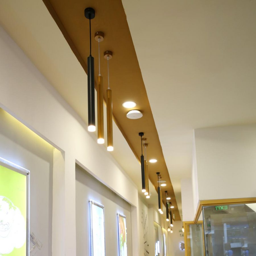 Đèn thả giọt nước sơn vàng bóng cao cấp Venus CR75007/1