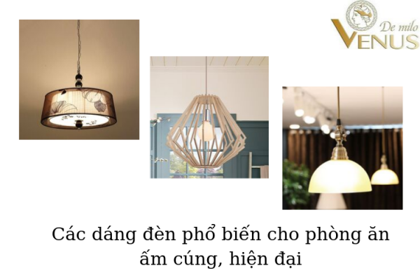 đèn thả trang trí bàn ăn