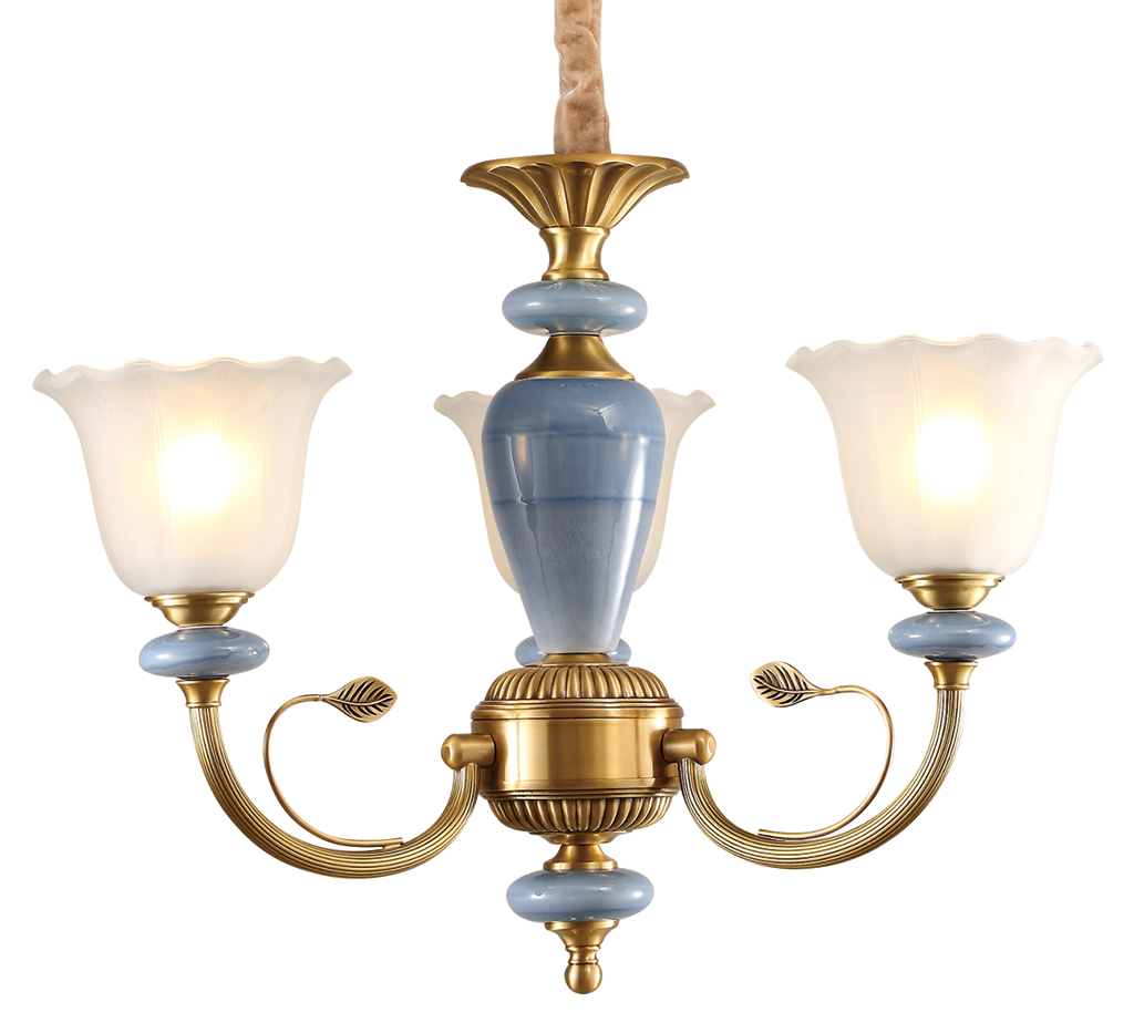 Đèn chùm đồng tay thủy tinh cổ điển cao cấp Venus DC5-001 Đèn chùm đồng tay thủy tinh cổ điển cao cấp Venus DC5-001
