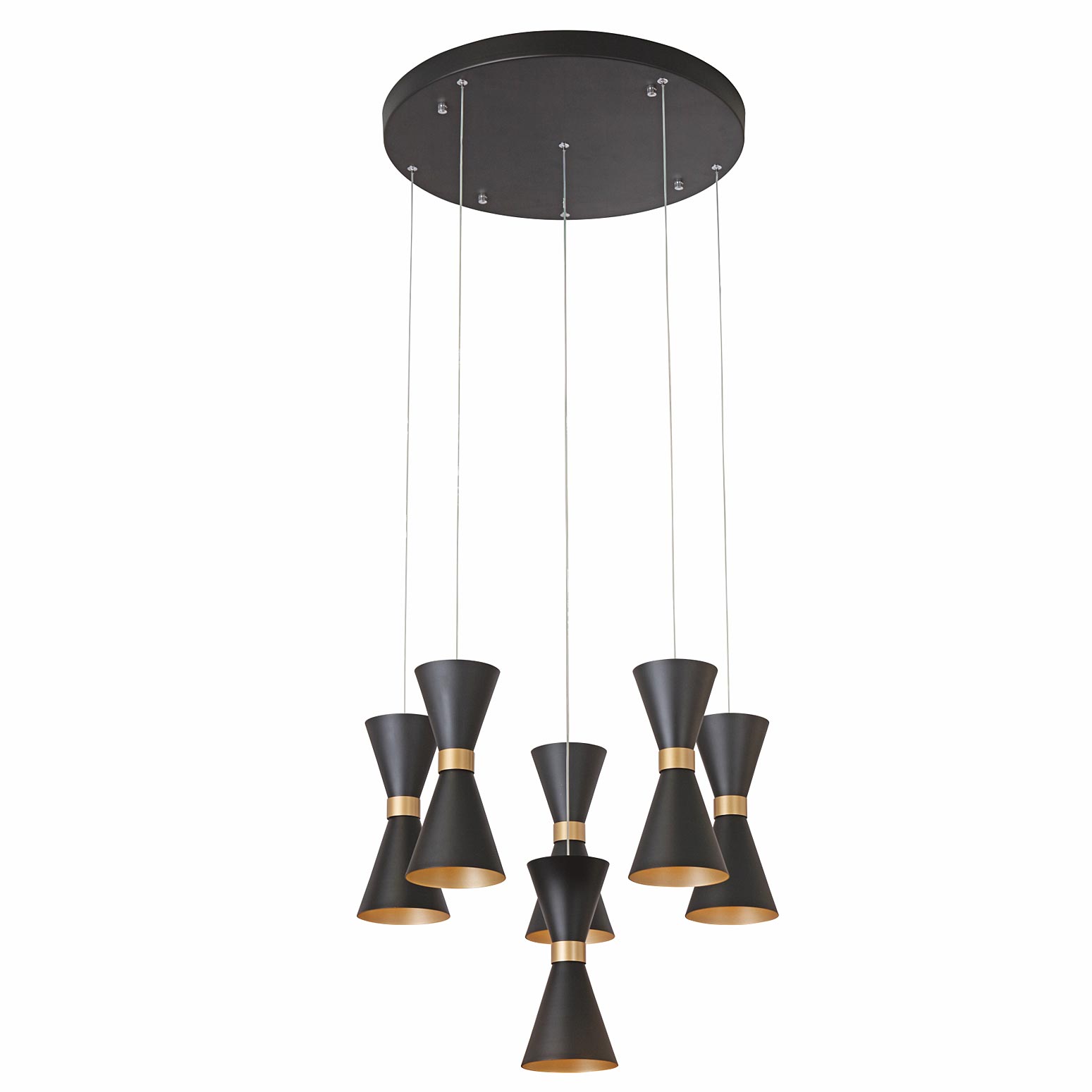 Đèn Thả Tam Giác 2 Đầu Khung Sắt Chao 6 Tay 30W Venus Pd192-6A Đèn Thả Tam Giác 2 Đầu Khung Sắt Chao 6 Tay 30W Venus Pd192-6A