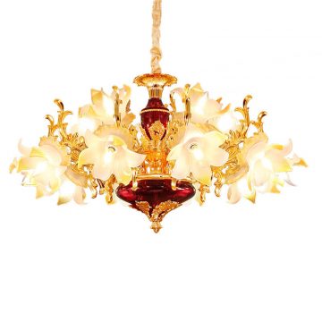 Đèn chùm hoa Thủy tinh 15 nhánh VENUS TC8106/10+5