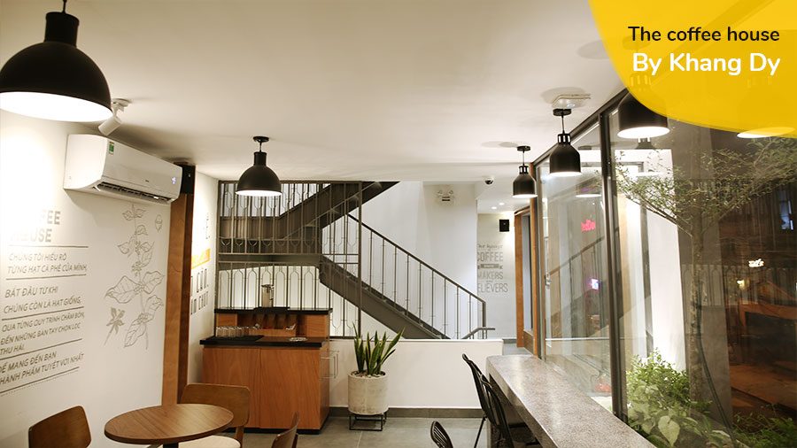 Đèn trang trí hiện đại tại quán café The Coffee House