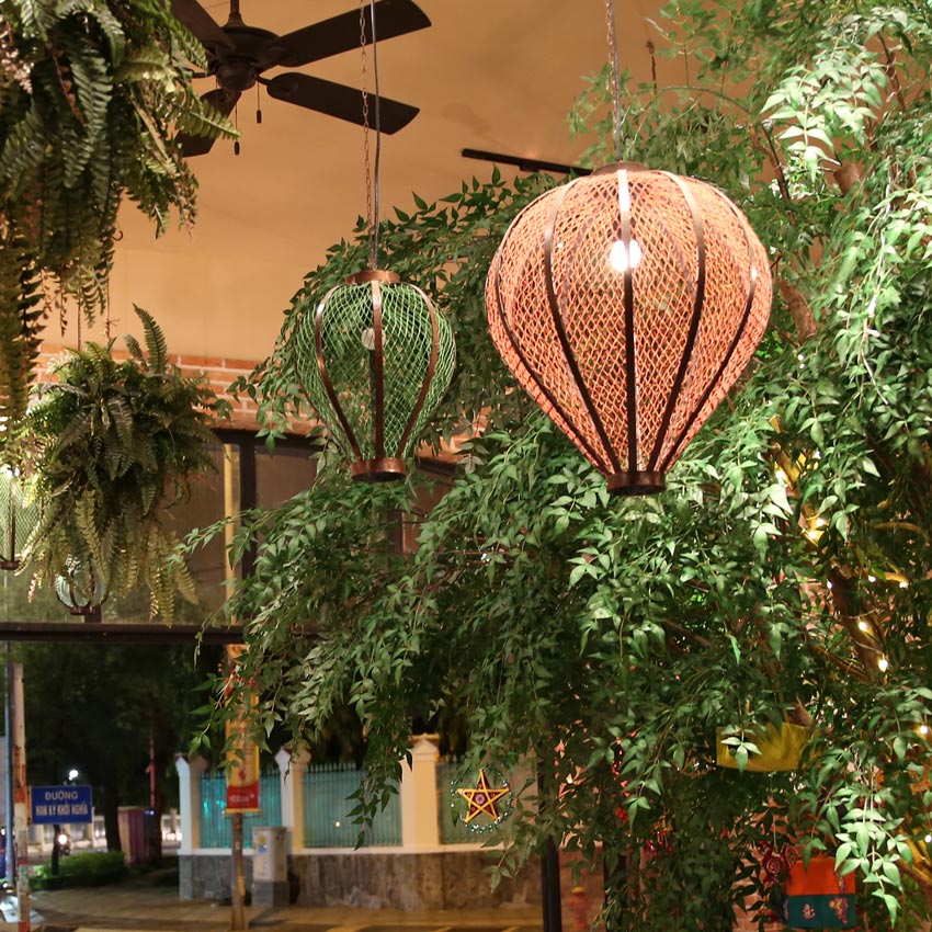 chụp đèn thả trang trí