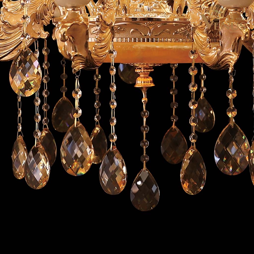 Đèn chùm chao Thủy tinh 15 Bóng Φ800 Venus VR8030/10+5 Đèn chùm chao Thủy tinh 15 Bóng Φ800 Venus VR8030/10+5