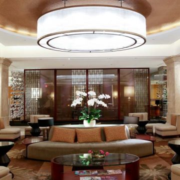 Đèn áp trần pha lê thanh cong hai tầng Venus 3094