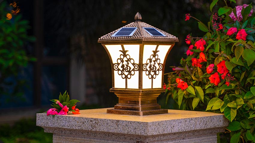 đèn sân vườn năng lượng mặt trời