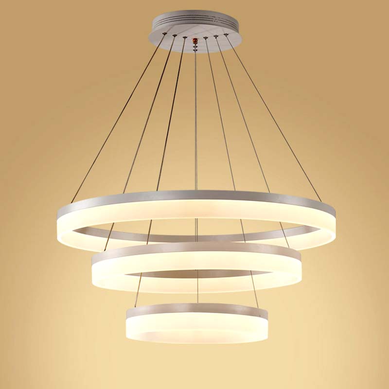 đèn thả 3 vòng tròn LED