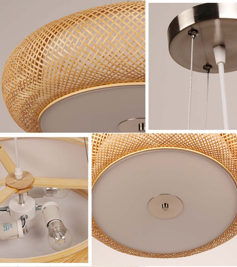 đèn thả tre nứa