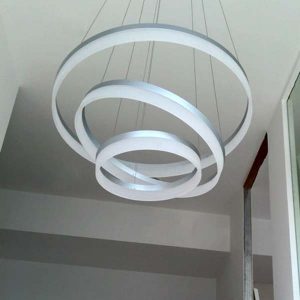 đèn thả trang trí 3 vòng tròn LED
