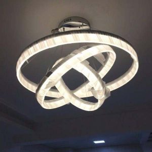 đèn thả trang trí 3 vòng tròn LED