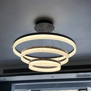 đèn thả trang trí 3 vòng tròn LED