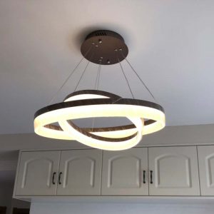 đèn thả trang trí 3 vòng tròn LED