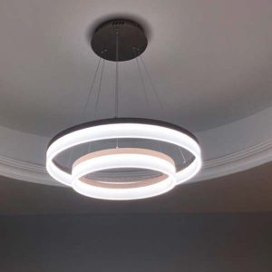 đèn thả trang trí 3 vòng tròn LED