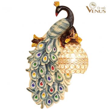 Đèn tường sứ hình chim công cao cấp Venus KD5213
