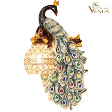 Đèn tường sứ hình chim công cao cấp Venus KD5213