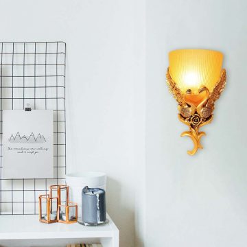 Đèn tường chao thủy tinh thiên nga cao cấp Venus KD5187