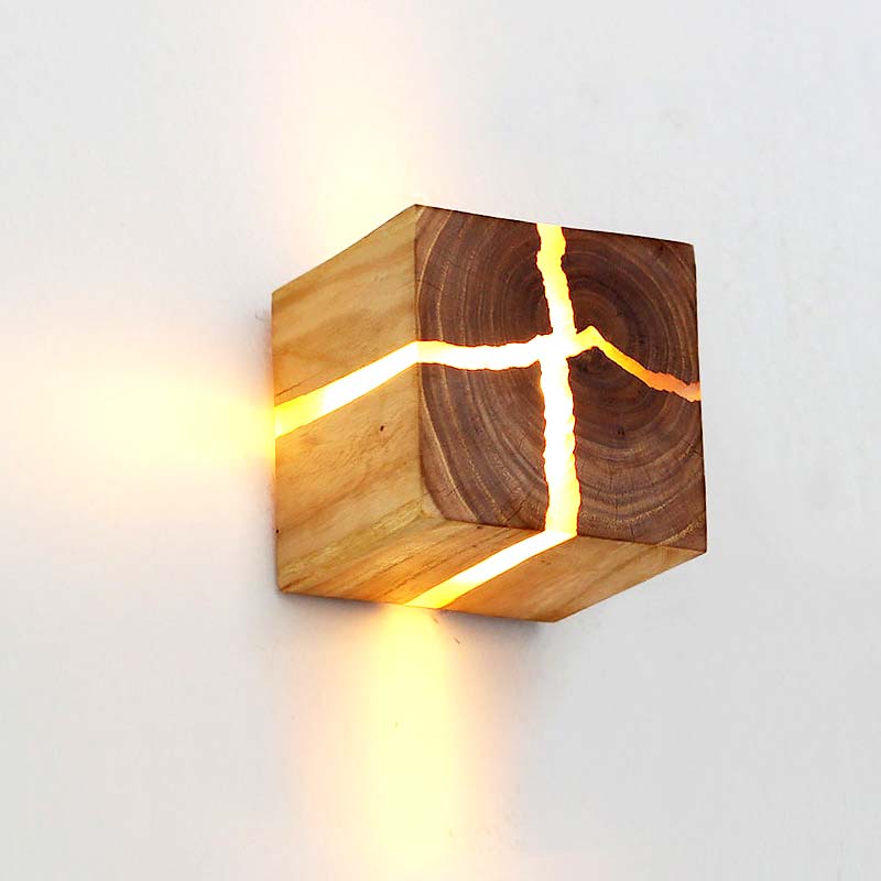 Đèn tường gỗ