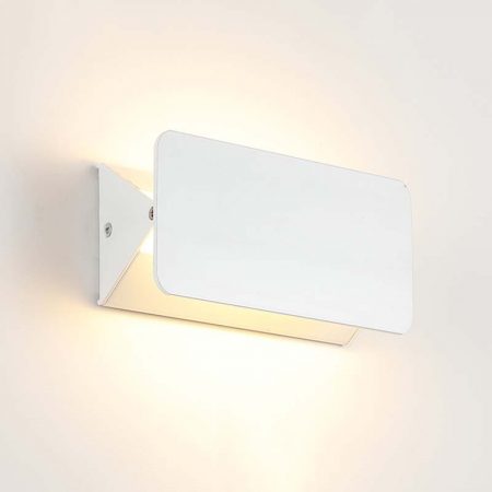 đèn hắt tường hiện đại màu trắng hình chữ nhật điều chỉnh góc sáng