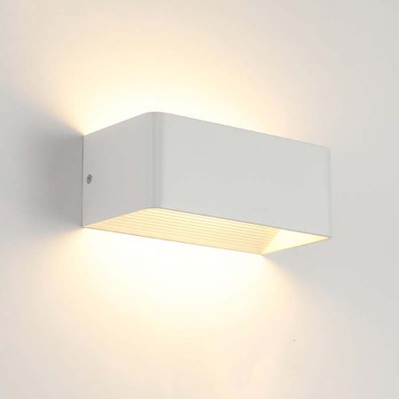 đèn hắt tường hiện đại màu trắng hình chữ nhật nhỏ