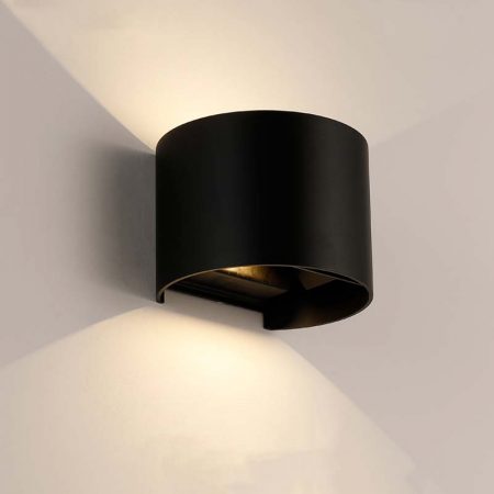 đèn hắt tường hiện đại màu đèn hình tròn bằng nhôm