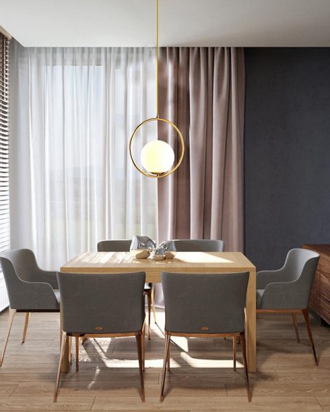 đèn thả trang trí bàn ăn