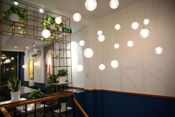 đèn thả quán cafe