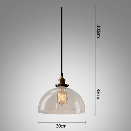 đèn thả trần trang trí thủy tinh trong suốt