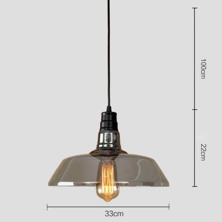 đèn thả trần trang trí thủy tinh trong suốt