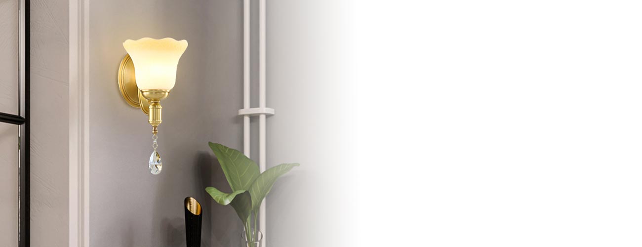 đèn tường pha lê