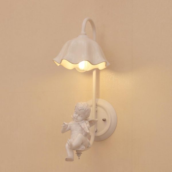 Đèn gắn tường trang trí Thiên thần nhỏ ngồi đàn
