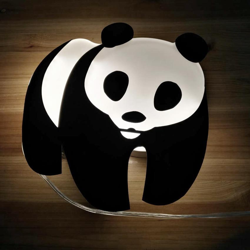 Đèn LED gắn tường phòng trẻ em hình gấu Panda dễ thương Venus 6051