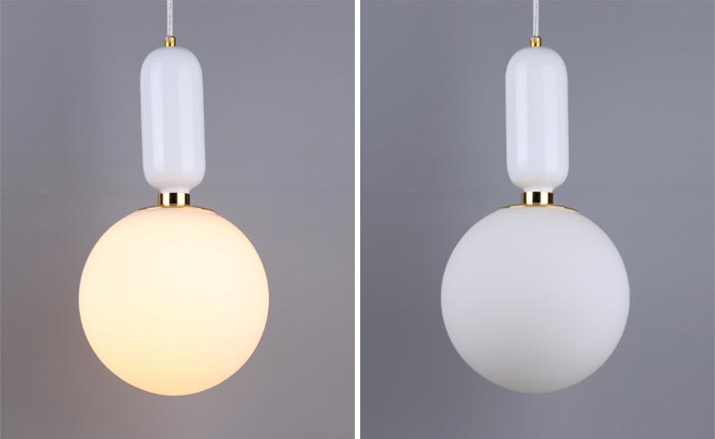 Đèn thả thủy tinh bóng tròn hiện đại Venus QS820