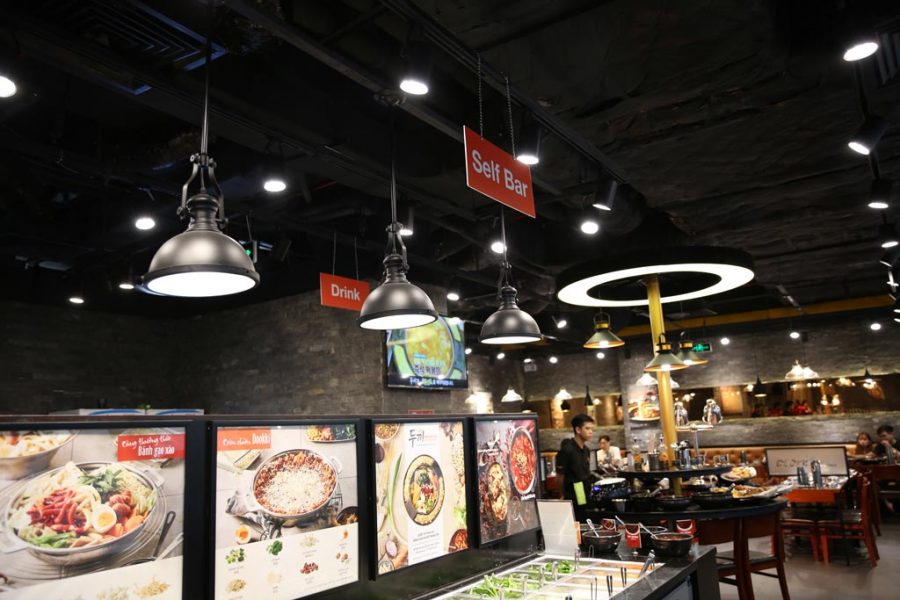 Đèn trang trí đẹp tại trung tâm thương mại Vincom Plaza Hải Phòng