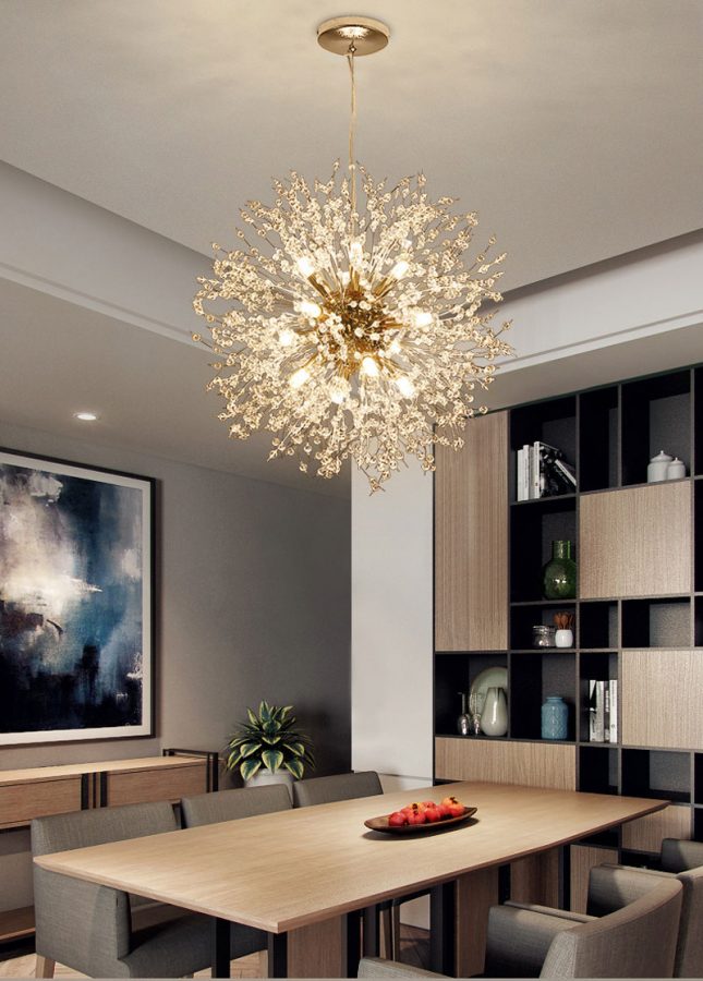 đèn thả hoa bồ công anh