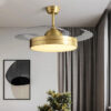 Đèn quạt trần pha lê trang trí 82578