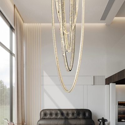 Đèn chùm pha lê thông tầng cao cấp 86542