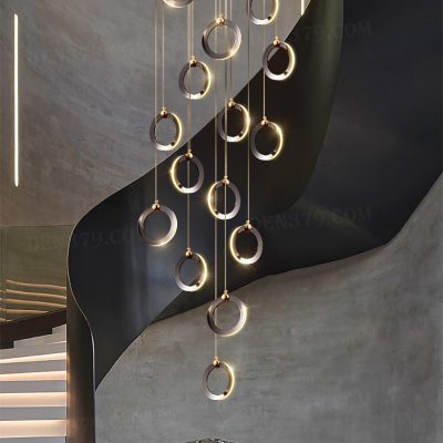 Đèn thả trang trí thông tầng 16 bóng 86599