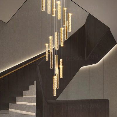 Đèn thả pha lê cao cấp trang trí thông tầng 18 bóng 86554