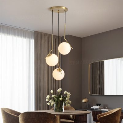 Bộ đèn thả thủy tinh 3 chiếc 84090