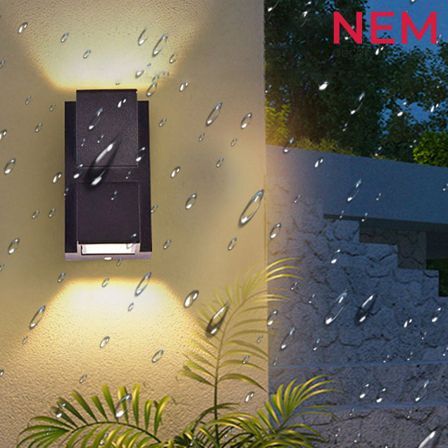 Đèn tường ngoài trời hiện đại VNT.2220/2 ĐEN - Image 3