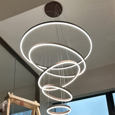 Đèn thả LED thông tầng 5 vòng sáng 72540