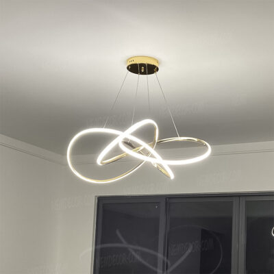 Đèn thả LED thân vàng cao cấp 72620