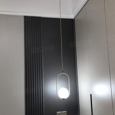 Đèn thả trang trí thủy tinh thân vàng hiện đại 72783 - Image 4