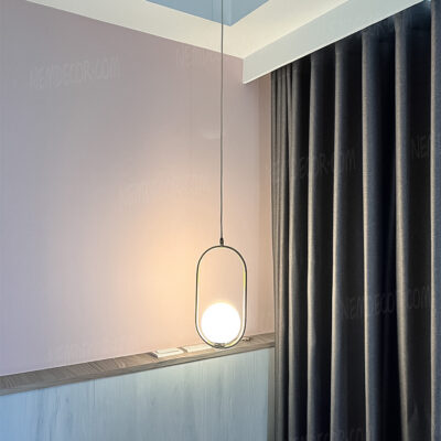 Đèn thả trang trí thủy tinh thân vàng hiện đại 72783 - Image 3