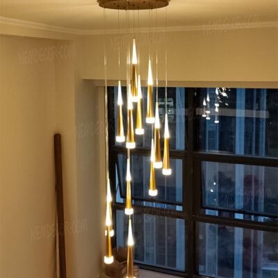 Đèn thả trang trí thông tầng 12 bóng 72789