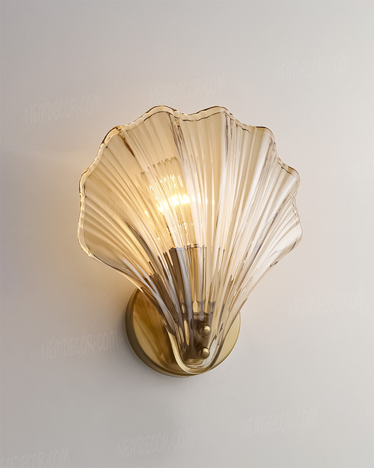 Đèn tường trang trí vỏ sò thủy tinh cao cấp 72923 - Image 4
