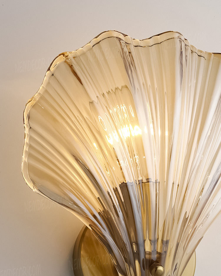 Đèn tường trang trí vỏ sò thủy tinh cao cấp 72923 - Image 3