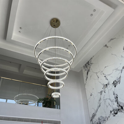 Đèn thả pha lê thông tầng cao cấp THD7047 - Image 2