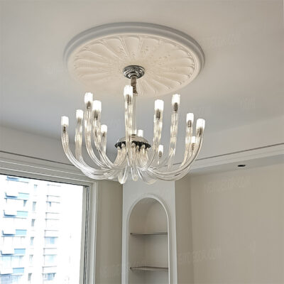 Đèn thả trang trí thủy tinh cao cấp 72396