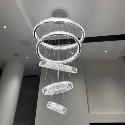 Đèn thả pha lê thông tầng cao cấp 72416